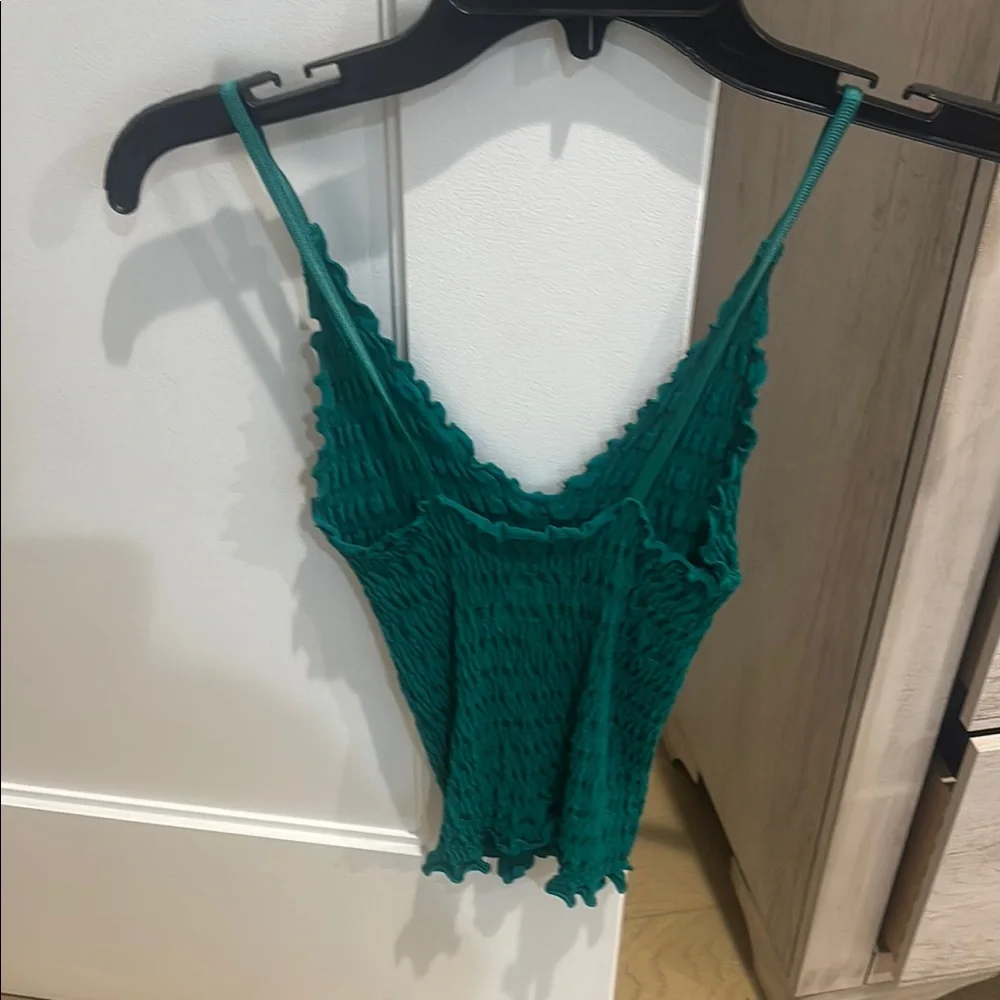 Free people Green Textured Sleeveless Top - Picture 2 of 3